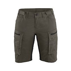 Short de travail maintenance stretch femme feMyanMare - Vert Kaki/Noir image