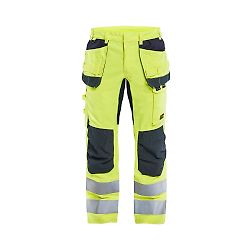 Pantalon de travail multinormes inhérent stretch 1587 - Jaune fluo/Marine image