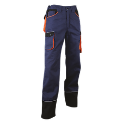 Pantalon de travail HERSE - MARINE/NOIR/ORANGE image
