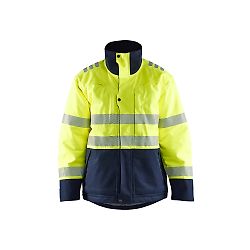 Veste de travail hiver retardant flamme 4517 - Jaune fluo/Marine image