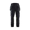 Pantalon de travail retardant flamme inhérent 1418 - Noir/Jaune image 0
