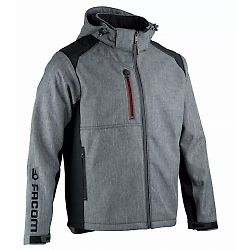 Veste de travail softshell TRIAL - Gris chiné image