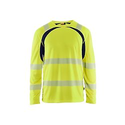 T-shirt de travail manches longues haute visibilité 3599 - Jaune/Marine image