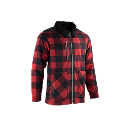 Chemise de travail polaire ERABLE - ROUGE/NOIR image
