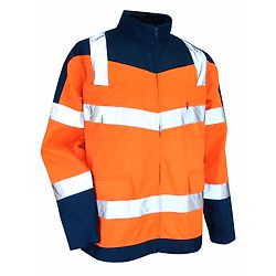 Veste de travail bicolore URGENCE HV - ORANGE FLUO/BLEU NUIT image