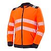 SWEAT ZIPPE VALLOUISE ORANGE FLUO/NOIR image 0