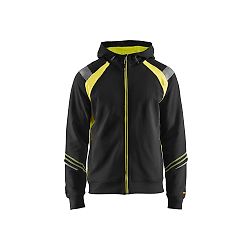 Sweat de travail zippé à capuche détails fluo 3433 image