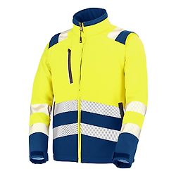 VESTE SOFTSHELL TATRAS XP JAUNE FLUO/BLEU MARINE image