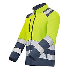 VESTE POLAIRE HV VENY JAUNE FLUO/BLEU MARINE image