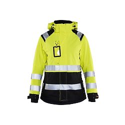 Veste de travail hardshell haute visibilité femme 4904 - Jaune fluo/Noir image