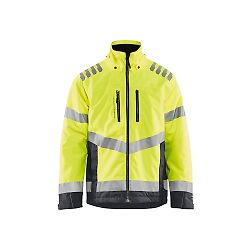 Veste de travail doublée haute visibilité 4780 - Jaune fluo/Gris moyen image
