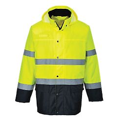 Veste de pluie HV bicolore Jaune/Marine image