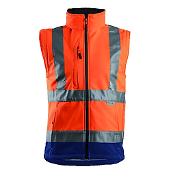 Veste de travail softshell STATION - Orange Fluo image