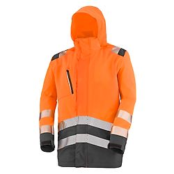 PARKA COQUE ERWIN ORANGE FLUO/GRIS CHARCOAL image