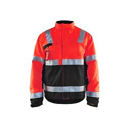 Veste de travail hiver haute visibilité 4862 - Rouge fluo/Noir image