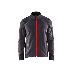 Veste de travail micropolaire 4995 - Gris anthracite/Rouge image