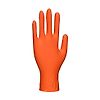 Boite de 100 gants jetables en vinyle poudré Orange image 0