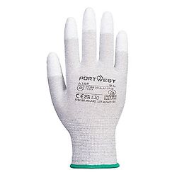 Gants Antistatique bout de doigts enduit PU Gris image