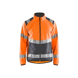 Veste de travail softshell haute visibilité 4877 - Orange fluo/Gris anthracite image