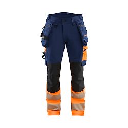 Pantalon de travail haute visibilité stretch 4D 1125 - Marine/Orange image
