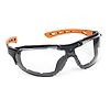 Lot de 10 - Lunettes de protection EUROLUX noir/orange anti-buée - Incolore image 0