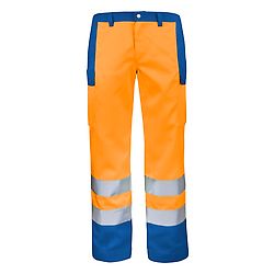 PANTALON FLUO BASE XP ORANGE FLUO/BLEU BUGATTI image