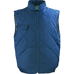 Gilet matelassé de travail sans manche CHOUKA - Bleu marine image