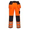 Pantalon HV PW3 poches flottantes Orange/Noir Short image 0