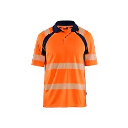 Polo de travail haute visibilité 3595 - Orange/Marine image