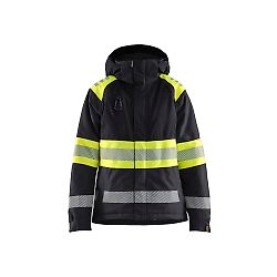 Veste de travail hiver haute visibilité femme classe 1 - Noir/Jaune image
