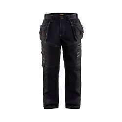 Pantalon de travail en polycoton X1500 - Noir image
