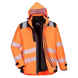 Parka PW3 3-en-1 haute visibilité Orange/Noir image