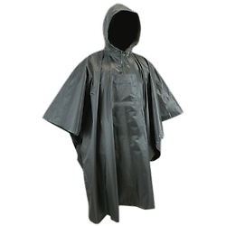 Poncho de pluie imperméable CLIMAT TU - KAKI FONCÉ image