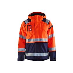 Veste de travail hardshell stretch 2D haute visibilité 4987 - Orange fluo/Noir image