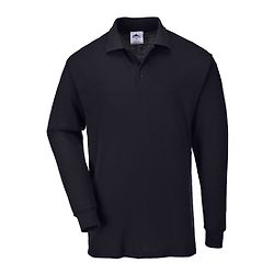 Polo Manches Longues Noir image