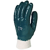 Lot de 10 paires de gants Manutention nitrile bleu dos enduit - standard image 0