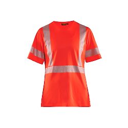 T-shirt de travail haute visibilité anti-UV femme 3336 - Rouge fluo image