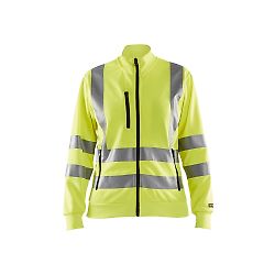 Sweat de travail zippé haute visibilité femme 3308 - Jaune fluo image