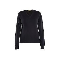 Pull de travail tricoté coton femme feMyanMare - Noir image