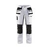 Pantalon de travail peintre stretch femme 7910 - Blanc/Noir image 0