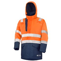 PARKA HV INTEMPERIES ACCESS ORANGE FLUO/NAVY image