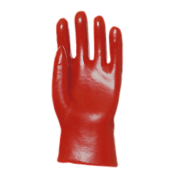 Lot de 10 paires de gants Manutention PVC rouge enduit standard - 27 cm image