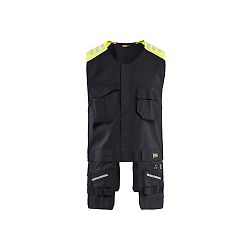 Gilet de travail porte-outils multinormes inhérent - Noir/Jaune fluo image