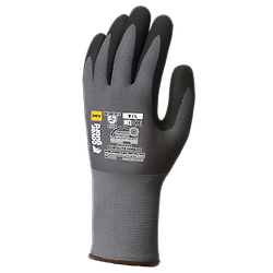 Lot de 10 paires de gants Manutention EUROLITE 15N600 - Tricot gris sans couture à base de polyamide image