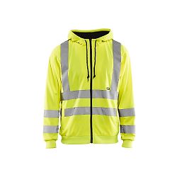 Sweat de travail zippé à capuche haute visibilité 3346 - Jaune fluo image