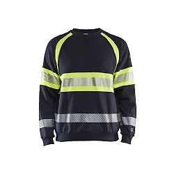 Sweat de travail multinormes 3459 - Marine/Jaune fluo image