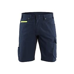 Short maintenance - Bleu marine/Jaune fluo image