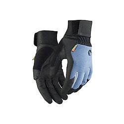 Gants de travail tactiles à velcro SUPREME STRONG - Noir/Bleu image