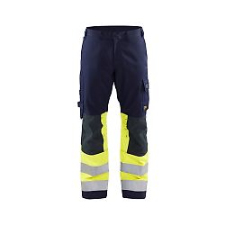 Pantalon de travail Multinormes 1478 - Marine/Jaune fluo image