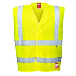 Gilet Haute Visibilité résistant antistatique et flamme Jaune image